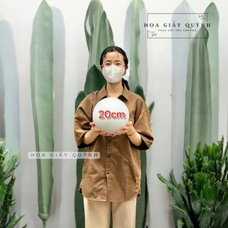 Quả banh xốp / quả cầu xốp đường kính 10-11.5-12.5-15-20cm làm mô hình , trang trí Noel, trang trí sự kiện