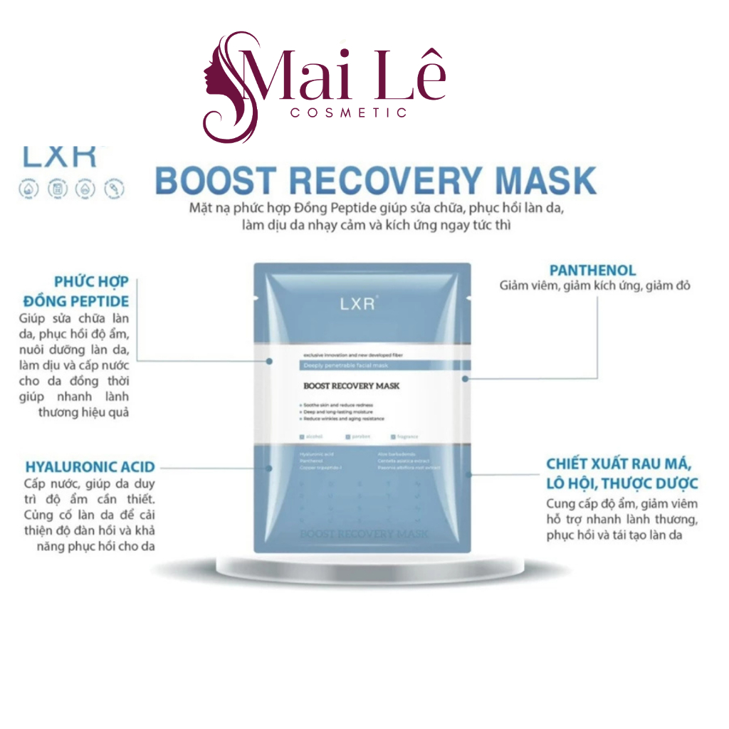 [Chính Hãng] Mặt nạ phục hồi LXR MASK - Phức hợp đồng Peptide dưỡng ẩm, làm dịu, phục hồi da - đắp s