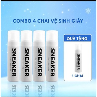 Combo 3 Chai Vệ Sinh Giày Sneaker – Làm Sạch Giày Nhanh, Không Làm Hỏng Chất Liệu