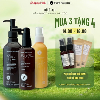  Combo gội xịt sữa chăm sóc tóc tiện lợi vyvyhaircare V 495ml   530ml 