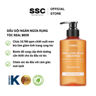 Dầu Gội Ngăn Ngừa Rụng Tóc KUNDAL REAL BEER YEAST 500ml