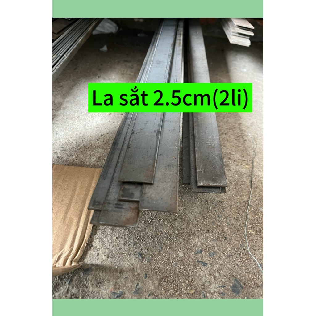 (Combo) Thanh la sắt, nẹp dài 1m-1,5m kích thước 1,4cm; 2cm;2,5cm; 3cm