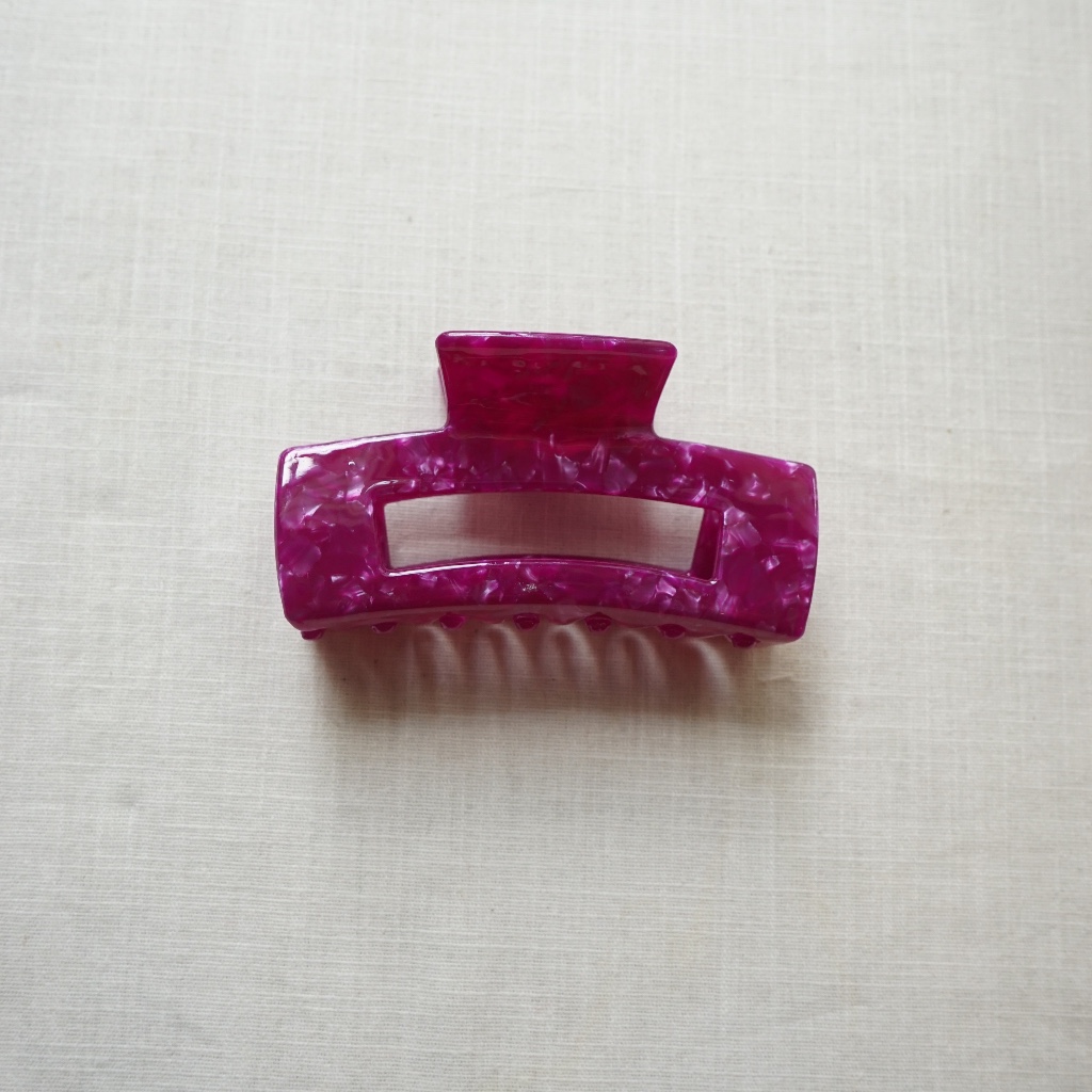 Kẹp càng cua nữ cao cấp màu tím Dark purple hair claw clips Helen Studio đạt chuẩn xuất khẩu Châu Âu