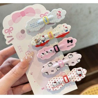 Set 5 Kẹp Nơ Viền hello kitty dễ thương