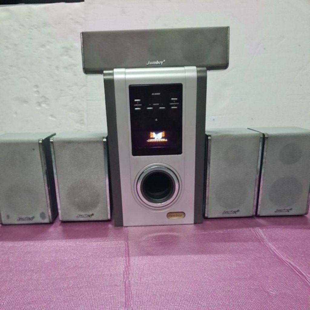 BỘ LOA VI TÍNH 5.1  JUMBOY , model: JB-8400F, ĐÃ GẮN BLUETOOTH 5.0,,hàng đã qua sử dụng, vỏ loa con 