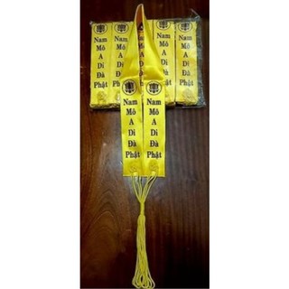 Pháp y Nam Mô A Di Đà Phật ( vải Phi bóng)