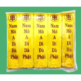Pháp y Nam Mô A Di Đà Phật ( vải Phi bóng)