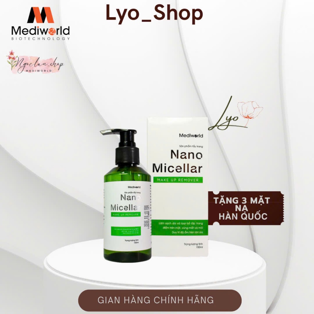 Nước tẩy trang Nano Micellar Make Up Remover Mediworld - LYO.SHOP