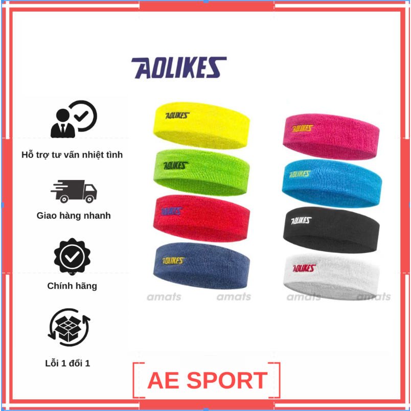 Băng đầu Aolike chặn mồ hôi, xịn đẹp, dày dặn