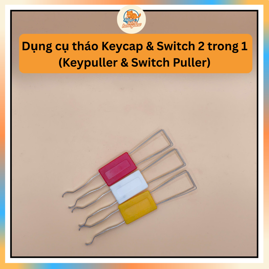 KEYPULLER & SWITCH PULLER 2in1 – DỤNG CỤ THÁO KEYCAP & SWITCH BÀN PHÍM CƠ