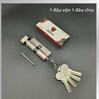 ruột khóa tay gạt 2 bên chìa,1 bên chìa 1 bên vặn jeely