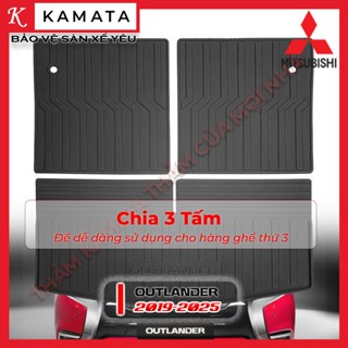  Thảm lót cốp ô tô Mitsubishi Outlander 2019 - 2026 đúc nguyên khối tràn ghế mới nhất KAMATA 