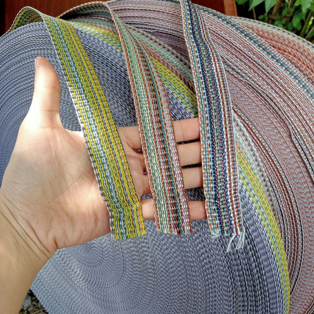 Cuộn 160 mét - Dây Dù Dẹp Bảng 2,5cm Bền Chắc, Dây Dù Đan Ghế Xếp Giường Xếp, Làm Dây Đai Ba Lô, Dây