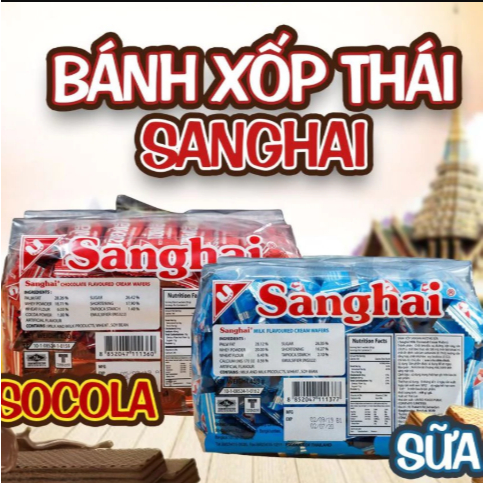 Bánh xốp Sanghai Thái lan 450g