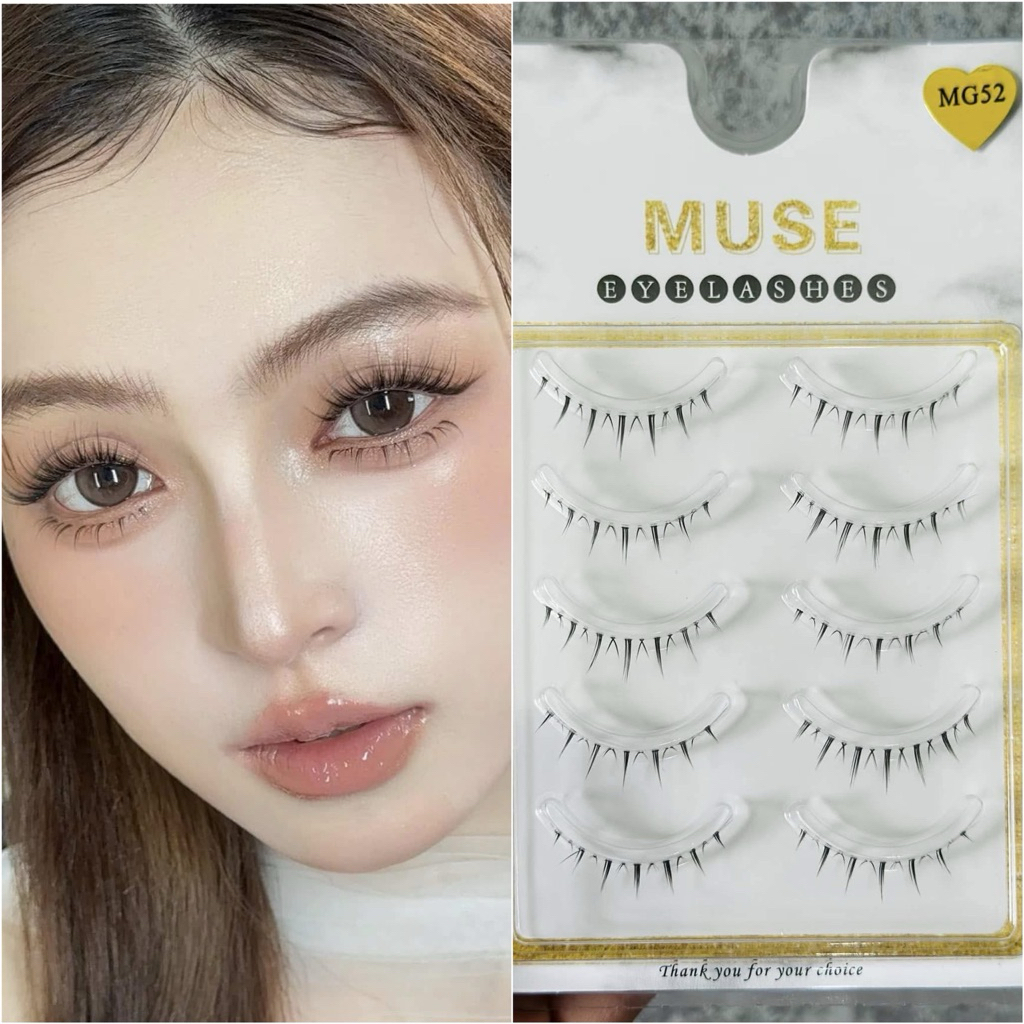 Mi dưới mi Muse MG52 trang điểm chuyên nghiệp cô dâu 5 cặp 1 hộp