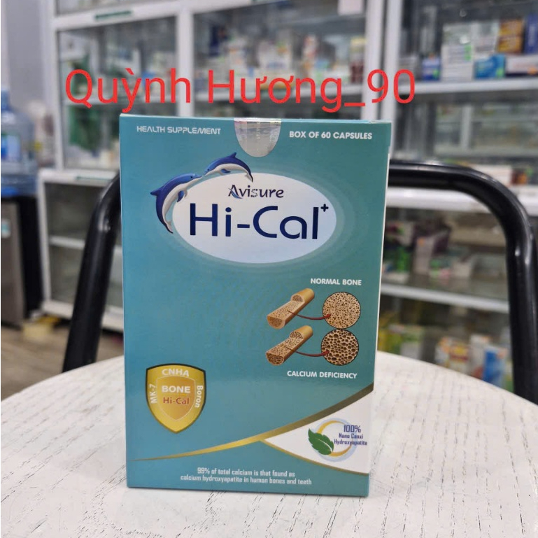 Canxi nano HI-CAL hộp 60 viên giúp bổ sung canxi cho xương chắc khỏe
