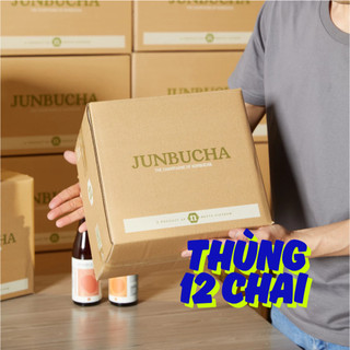 [GIÁ SỈ] Đồ uống Junbucha lên men từ trà xanh và mật ong/ Thùng 12 chai