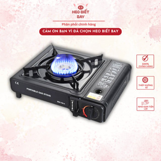 Bếp Gas Mini Du Lịch Chống Cháy Nổ, Chống Gió - Bếp Ga Công Suất 2900W, Thép Không Gỉ Cao Cấp