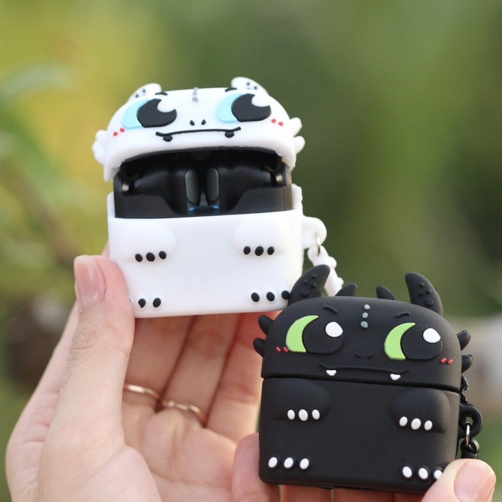   QUÀ ĐỘC QUYỀN  Ốp case trong suốt hộp đựng cao cấp Vỏ rồng sêu rẻ bảo vệ tai nghe Bluetooth TG11 TG12 TG16i 