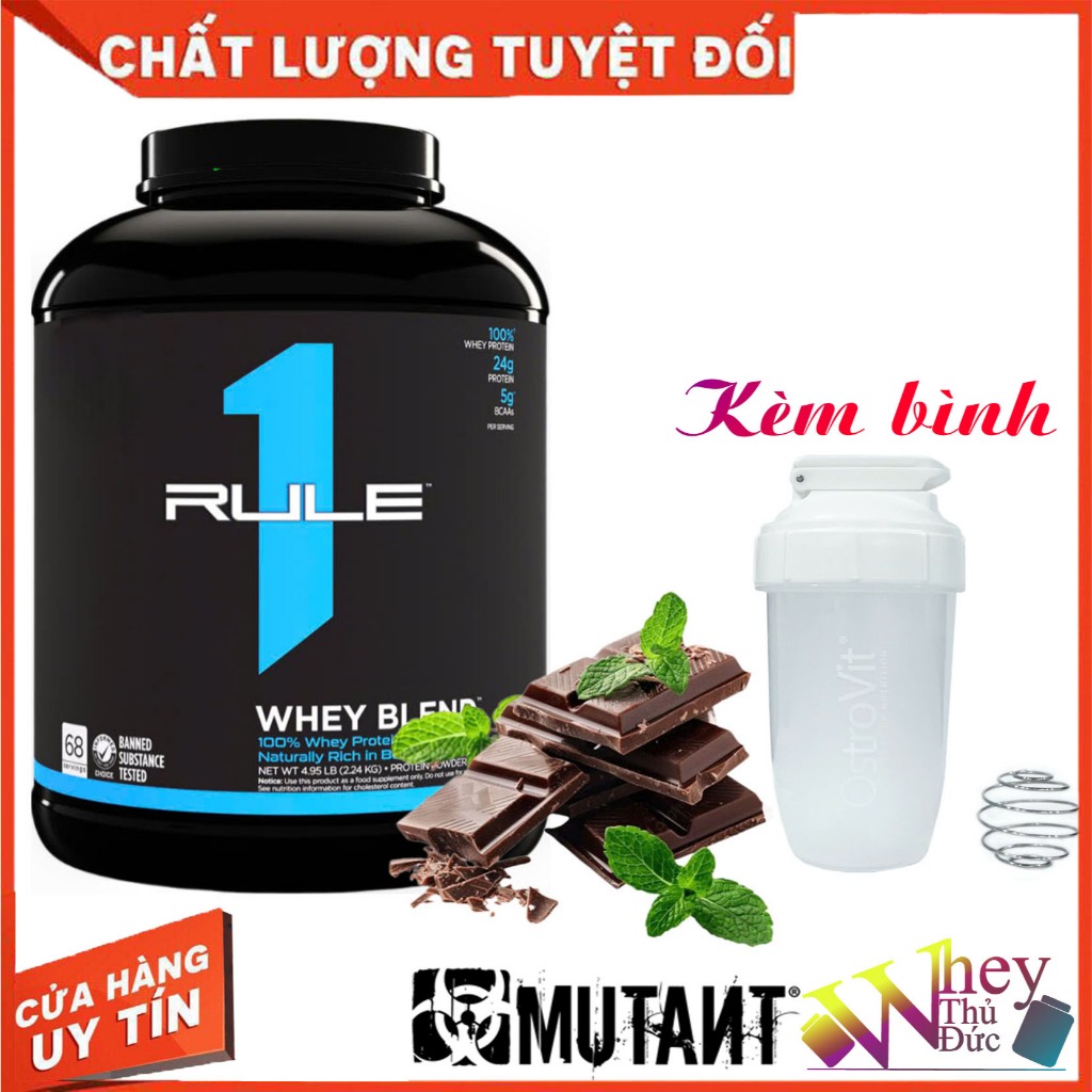 WHEY RULE 1 BLEND PROTEIN 5 LBS CHOCO MINT - Giúp tăng cơ phục hồi cơ bắp