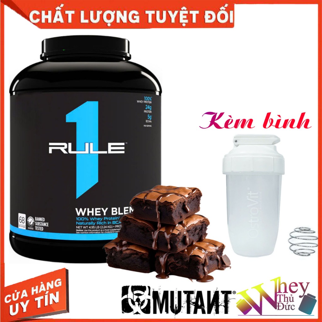 WHEY RULE 1 BLEND PROTEIN 5 LBS CHOCO FUDGE - Giúp tăng cơ phục hồi cơ bắp