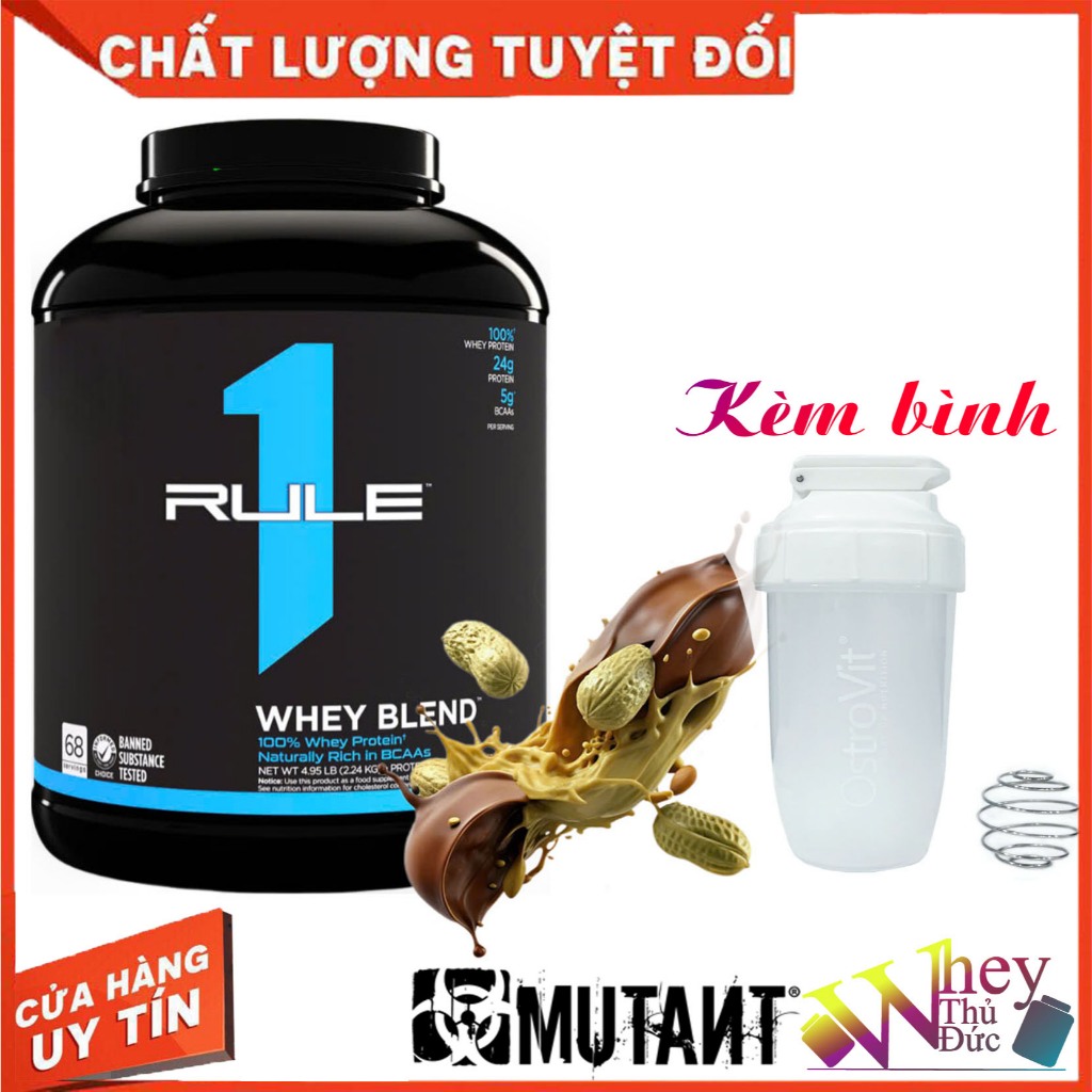 WHEY RULE 1 BLEND PROTEIN 5 LBS CHOCO PEANUT - Giúp tăng cơ phục hồi cơ bắp
