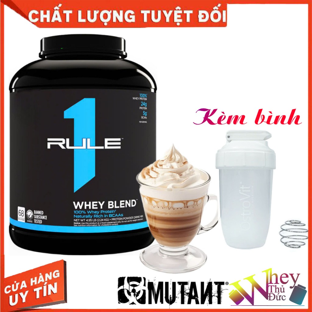 WHEY RULE 1 BLEND PROTEIN 5 LBS CAFE MOCHA - Giúp tăng cơ phục hồi cơ bắp