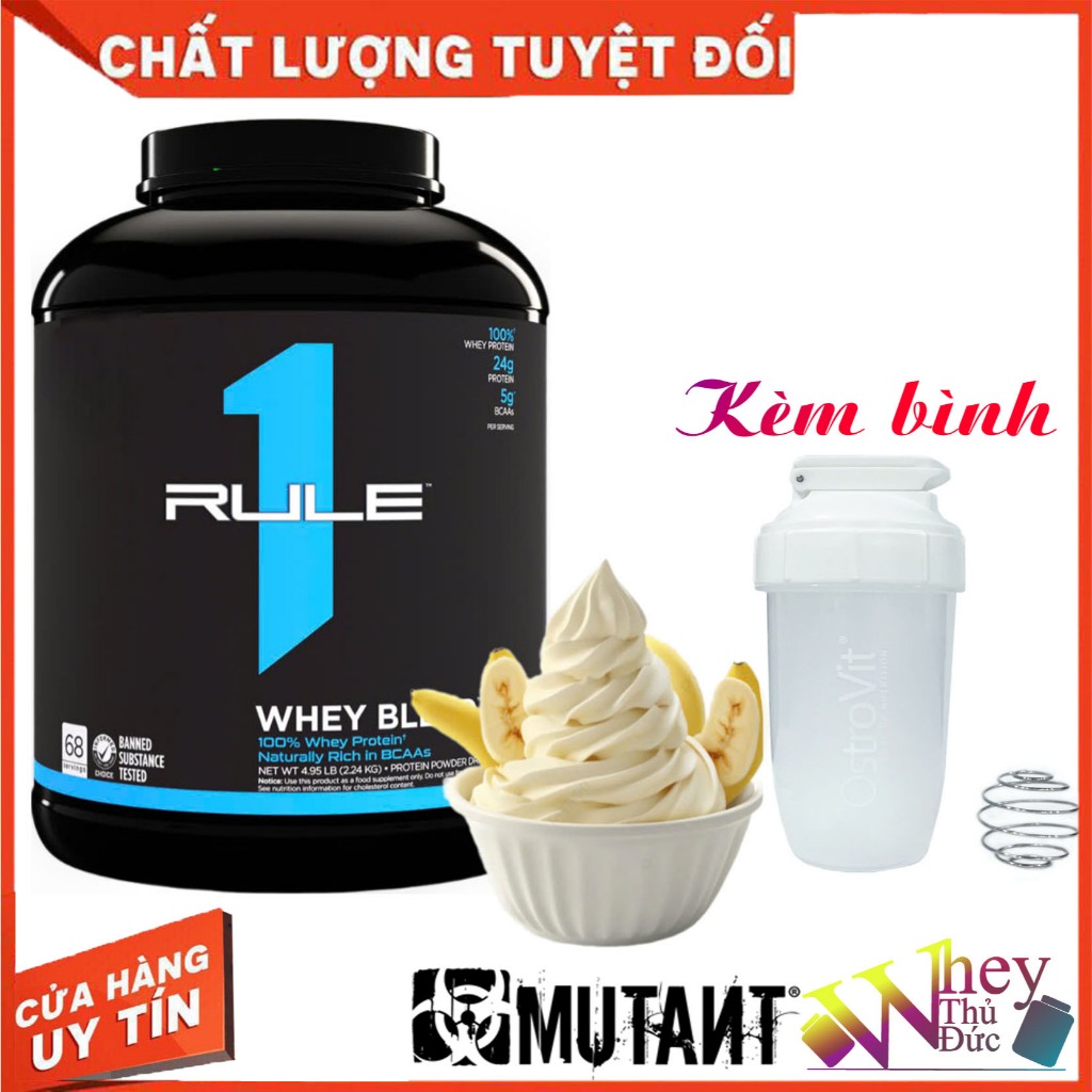 WHEY RULE 1 BLEND PROTEIN 5 LBS FROZEN BANANA - Giúp tăng cơ phục hồi cơ bắp