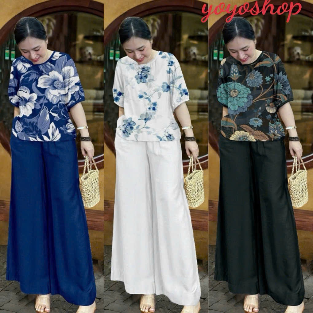 Đồ Bộ Nữ ED Trung Niên – Chất Đũi Hàn – Mặc Nhà, Dạo Phố