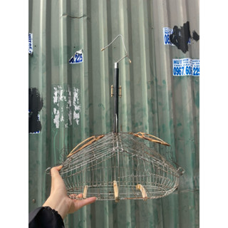 Lồng bẫy chim chào mào, chích choè phom số 0 kim thụt chất liệu inox cán gỗ bền đẹp