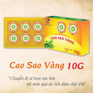  COMBO 6 HỘP Cao sao vàng 10 gam Dược TW3 - Dầu cù là- Mẫu Mới Date 2029 