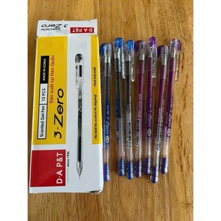 Hộp 12 Cây Bút Gel 3-Zero D.A P&T Korea - 0.38mm ( Hàn Quốc)