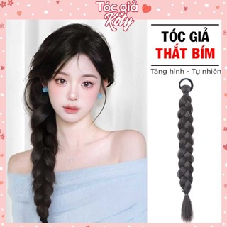  Tóc giả thắt bím dài đẹp cho nữ tóc tết giả thắt bính 40 50 60 70 100cm 