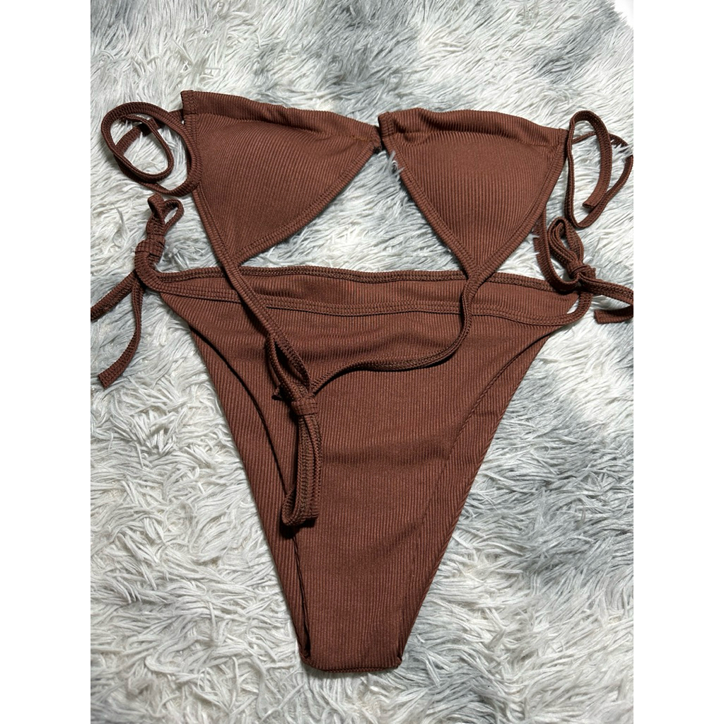 Bộ Bikini 2 Mảnh Màu Trơn Có Dây Đeo Cổ Màu Sắc ,Thời Trang biển ,có mút mã 03 | BigBuy360 - bigbuy360.vn