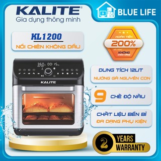 Nồi Chiên Không Dầu Kalite KL1200, Dung Tích 12Lit - 1800W, Bảo Hành Chính Hãng