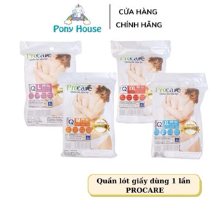  Quần Lót Giấy Nữ Procare  Set 5 Chiếc Quần Lót Dùng 1 Lần Cho Mẹ Sau Sinh đi du lịch công tác Size M-L-XL-XXl ~ 40-85kg 