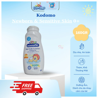 ( CHÍNH HÃNG ) Phấn Rôm Kodomo Newborn (Trắng) 160g - Siêu Dịu Nhẹ, An Toàn Cho Da Trẻ Sơ Sinh