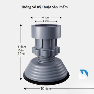 Bộ 4 chân đỡ đa năng chống rung cho máy giặt, chân đỡ đa năng có thể điều chỉnh tăng giảm tiện lợi - Gia Dụng DH