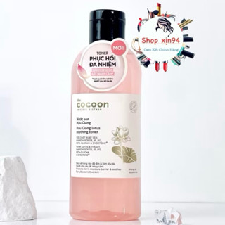 (Toner) Nước sen hậu giang cocoon 310ml phục hồi cấp ẩm cho da nhạy cảm giúp da mặt căng bóng