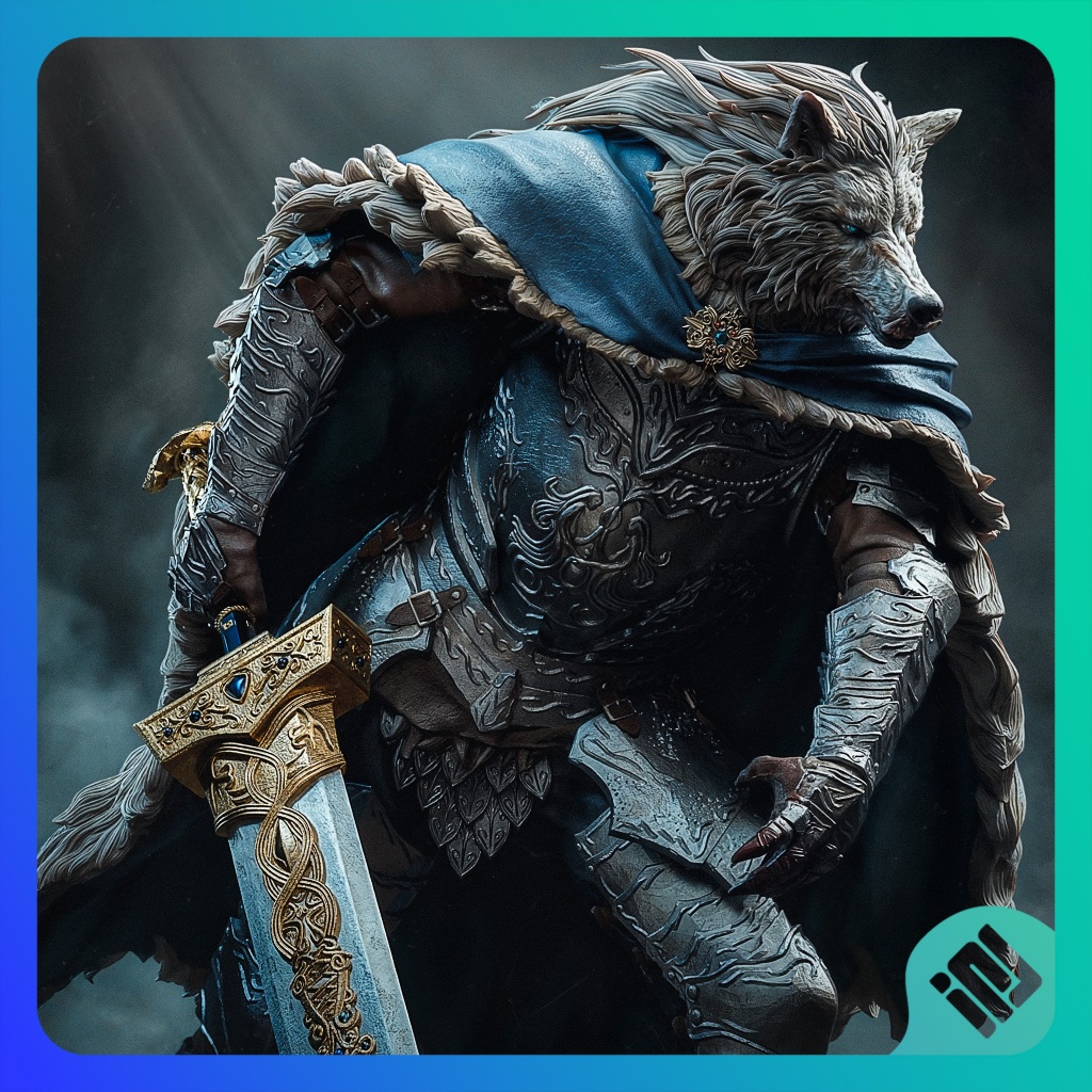 Mô hình Blaidd the Half-Wolf Elden Ring