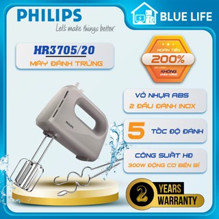 Máy Đánh Trứng Philips HR3705 - Công Suất 300W - Bảo Hành Chính Hãng