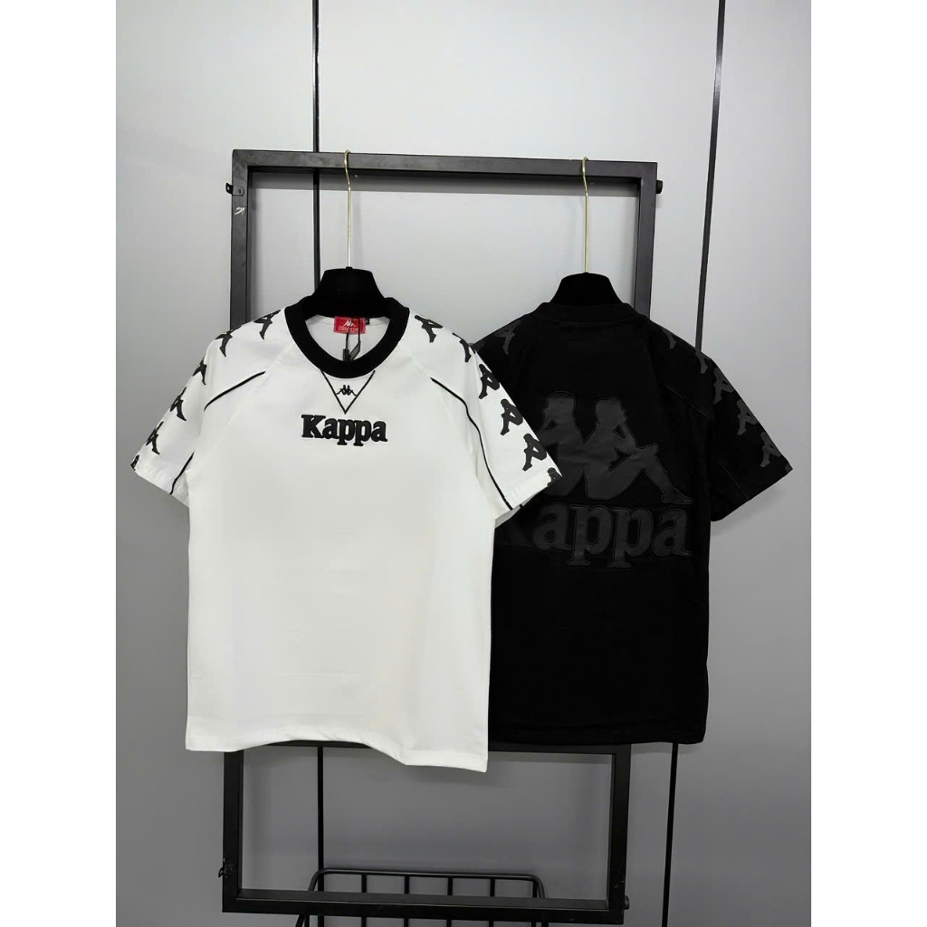 Áo thun nam cổ tròn phối họa tiết KAPPA chất vải cotton co giãn mẫu mới thời trang trẻ trung sang tr