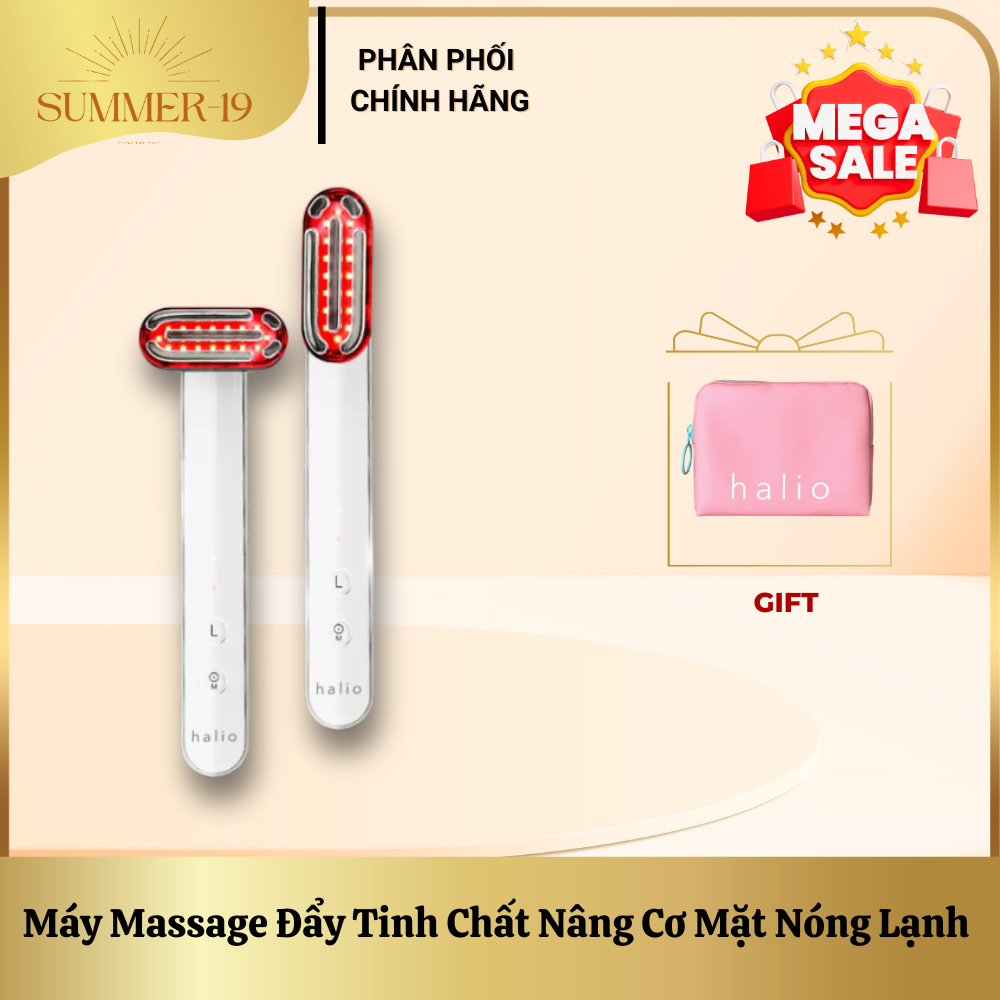 Máy Ánh Sáng Đỏ Halio 3in1 – Nâng Cơ, Chống Lão Hóa, Tăng Sinh Collagen, Công Nghệ EMS & Nhiệt 42°C