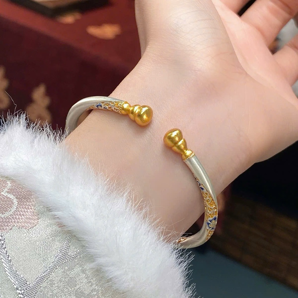 Vòng cứng bạc 9999 (Khoá mở)