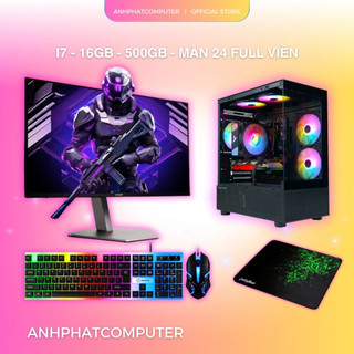 Nguyên Bộ Máy Tính Chơi Game Core i7 – Văn Phòng – Đồ Họa Nhẹ – Học Tập Online – Màn LED Đẹp