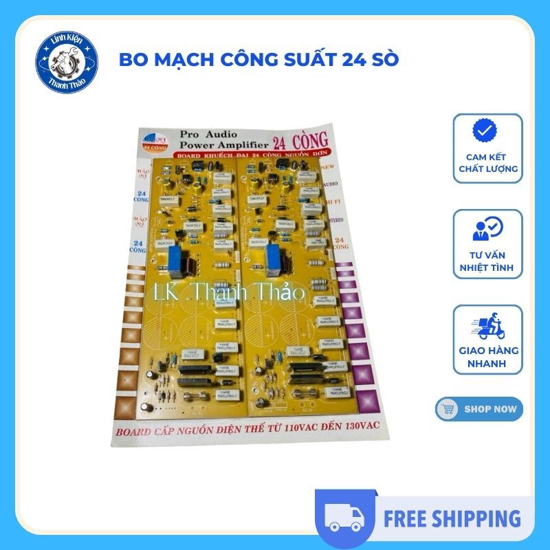 Bo mạch công suất 24 sò