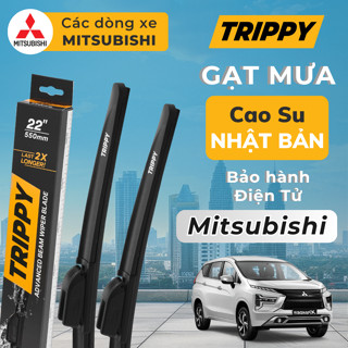 Cặp Gạt mưa ô tô MITSUBISHI - Lưỡi gạt Nhật Bản nhập khẩu - Chính hãng TRIPPY - Bảo hành điện tử - Gạt mưa Mitsubishi