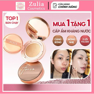 [TẶNG LÕI 15G] Cushion HEXZE Dưỡng Ẩm Kiềm Dầu Nâng Tone 15G Mỏng Nhẹ Tự Nhiên Phấn Nước Lâu Trôi Phù Hợp Mọi Tone Da