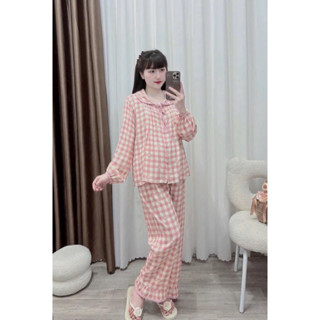  Bộ bầu bộ sau sinh - bộ dài tay kẻ chery cổ sen bèo nhiều màu buộc nơ - bộ đồ bầu đẹp cho các mẹ 