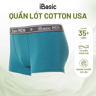 Quần lót nam trunk iBasic cotton USA kháng khuẩn PANM078